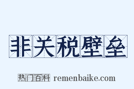 非关税壁垒是什么意思的图片